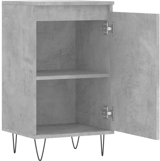 vidaXL Buffet 40x35x70 cm Bois d'ingénierie Béton Gris - Buffet - Commodes - Armoire - Armoire murale