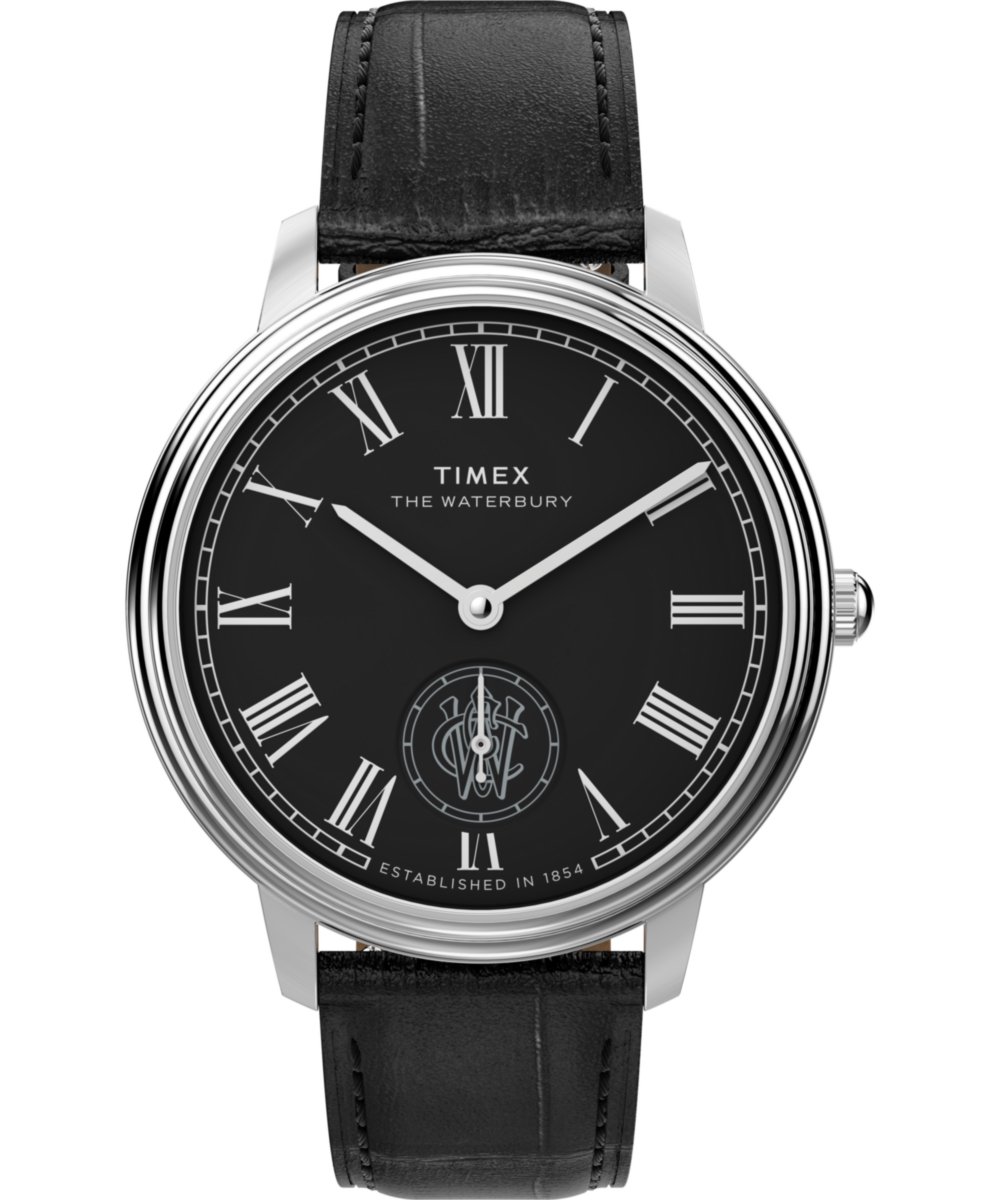Timex Waterbury Metropolitan TW2Y23200 Horloge - Leer - Zwart - Ø 39 mm