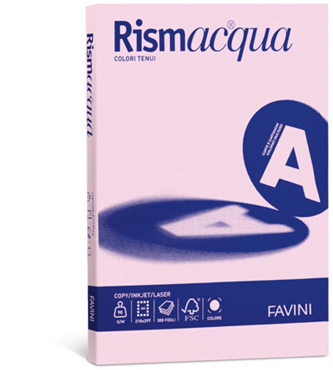 Favini Rismacqua papier voor inkjetprinter A4 (210x297 mm) 200 vel Roze