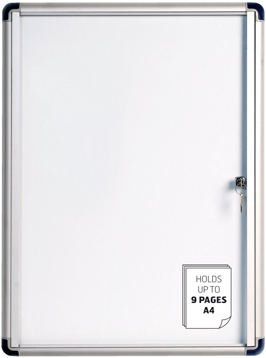Bi-Office VT610109660 prikbord Vast bulletinboard Aluminium, Wit Aluminium, Geëmailleerd staal