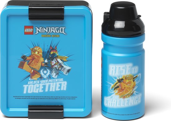Lego - Set déjeuner Ninjago - Polypropylène - Blauw -