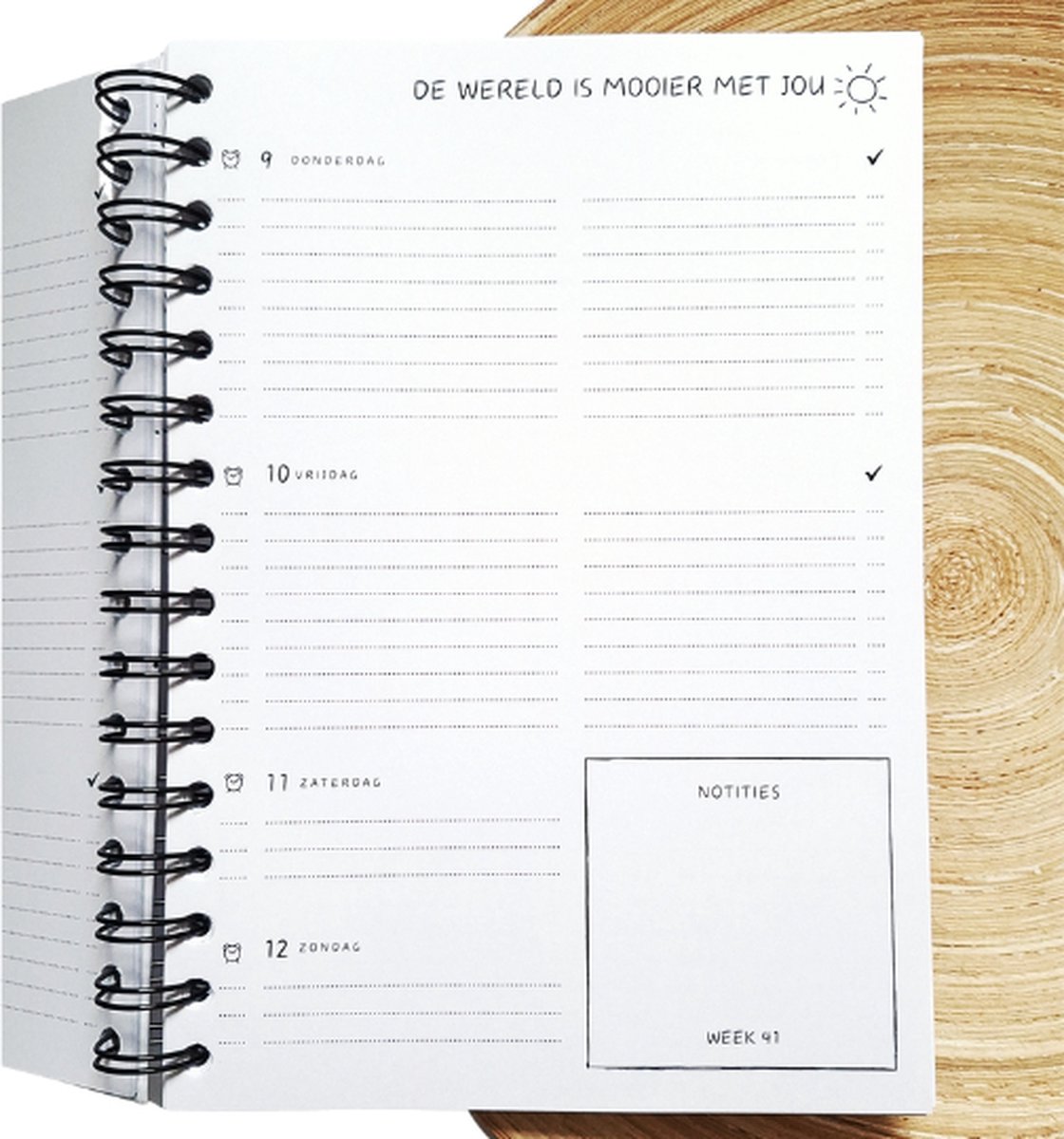 Agenda schooljaar 2026/2027 - schoolagenda Pluimpjes - met gratis goodies - A5 formaat - Liefs op papier — cadeau in Kalenders & Planners - foto 6