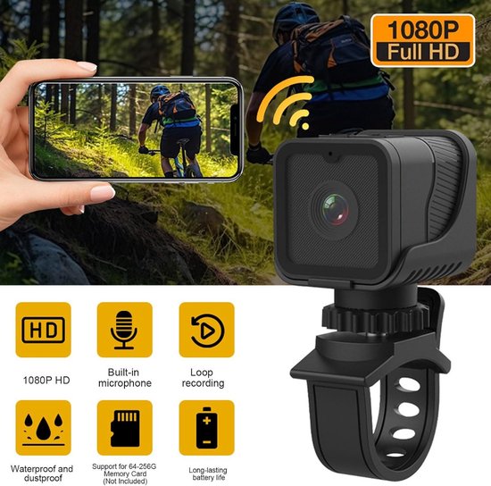 OBEST Sportcamera 4K WiFi, POV-camera, 120° groothoeklens, magnetische actiecamera, IP68, waterdicht tot 30 m, batterij met 800 mAh, geschikt voor fietsen, skiën, duiken, vloggen OBEST Sportcamera 4K WiFi, POV-camera, 120° groothoeklens, magnetische actiecamera, IP68, waterdicht tot 30 m, batterij met 800 mAh, geschikt voor fietsen, skiën, duiken, vloggen