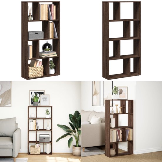 vidaXL Bibliothèque 60x20x120 cm bois traité couleur chêne brun - Bibliothèque - Bibliothèques - Étagère à Boeken - Étagère