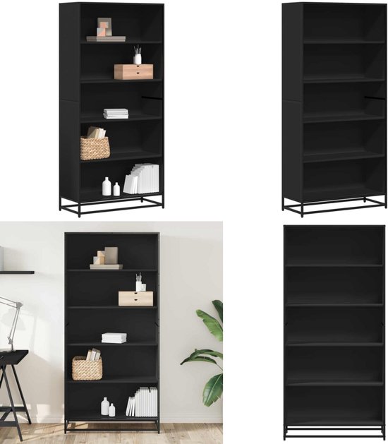 VidaXL - Zwart - MDF - Eikenbruin - Opbergkasten kopen? | Korting