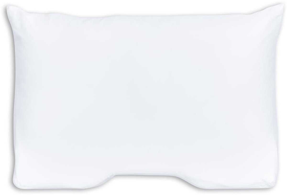 Silvana Support Satin Shoulder Contour kussensloop voor medium-stevig kussen - Wit - 50x70