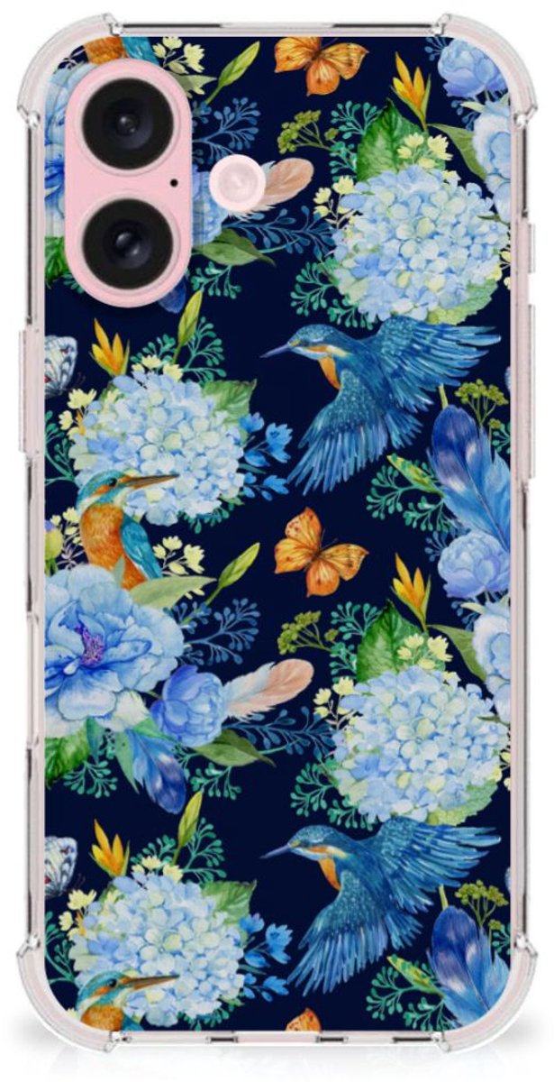 Case Anti-shock voor iPhone 16 IJsvogel