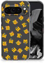TPU bumper voor Google Pixel 9 Pro XL Katten Emojis