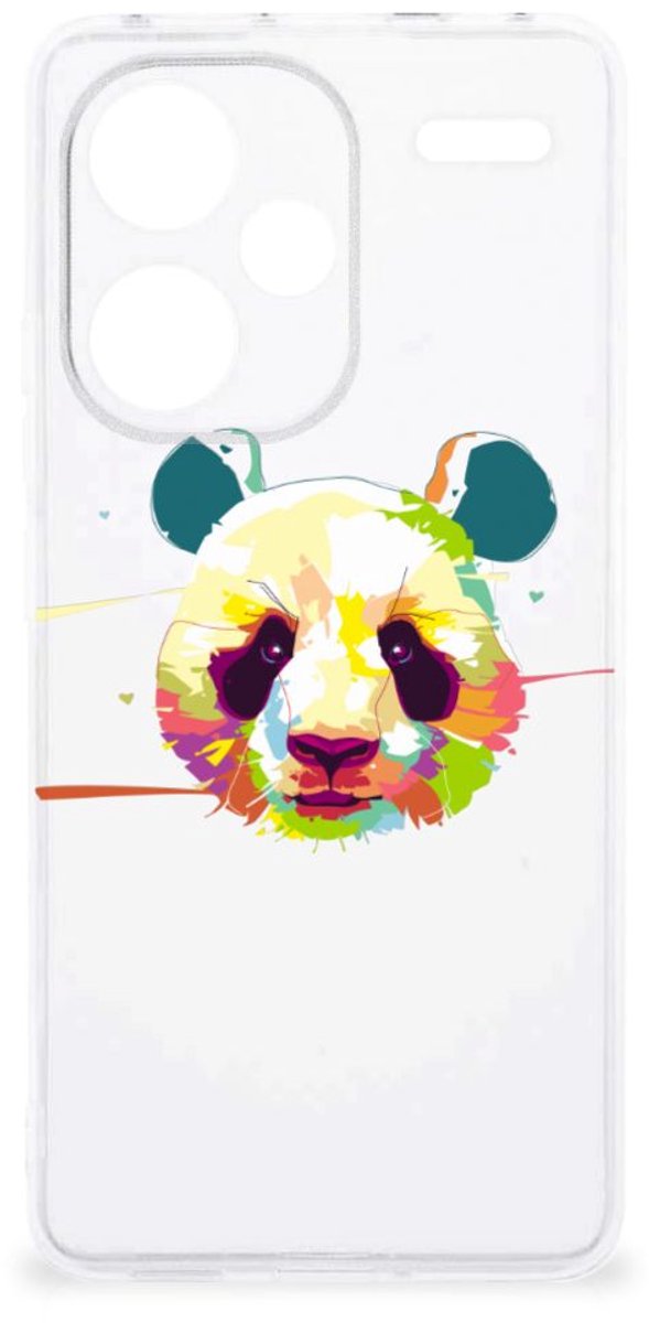 Xiaomi Redmi Note 13 Pro Plus Telefoonhoesje met Naam Panda Color