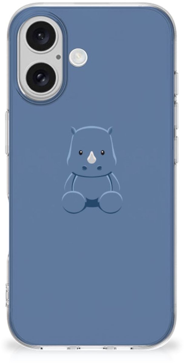 iPhone 16 plus Telefoonhoesje met Naam Baby Rhino