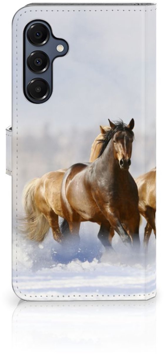 Samsung Galaxy A16 4G/5G Telefoonhoesje met Pasjes Paarden