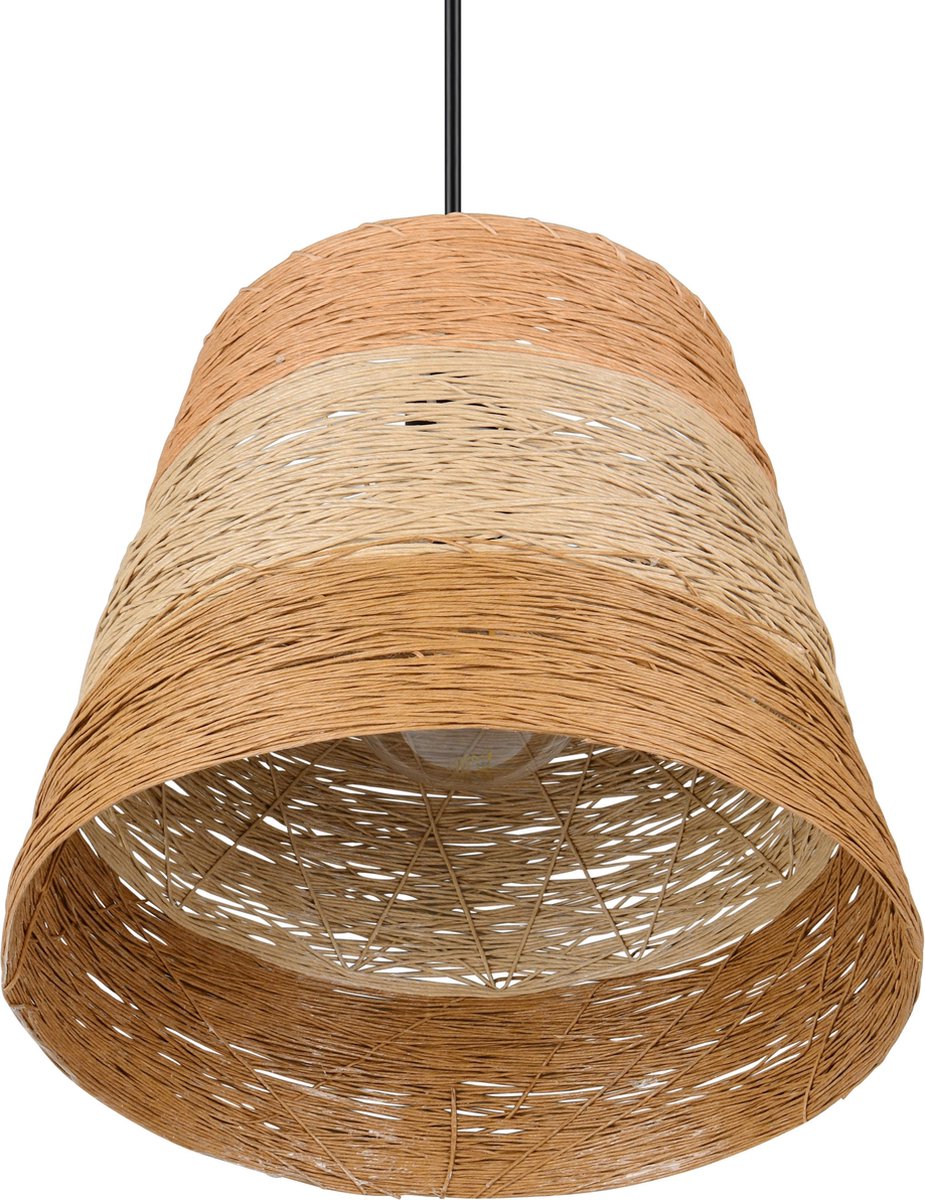 REALITY JOELINE - Hanglamp - Zwart mat - excl. 1x E27 4 W - Plafondbevestiging - In hoogte verstelbaar - Casalum