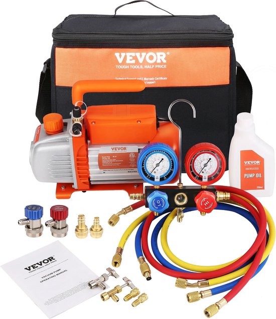 VEVOR Vacuümpomp met 11L Vacuumpomp 100L/min Vacuümpomp 150W Ac 220V VEVOR Vacuümpomp met 11L Vacuumpomp 100L/min Vacuümpomp 150W Ac 220V