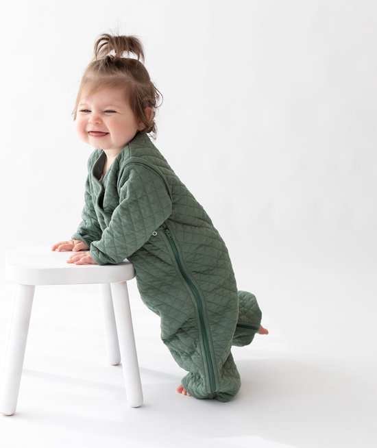 BEMINI Babyslaapzak - MAGIC BAG 4-12m - TOG 1.5 - Pady quilted jersey - Green van BEMI — afbeelding 3