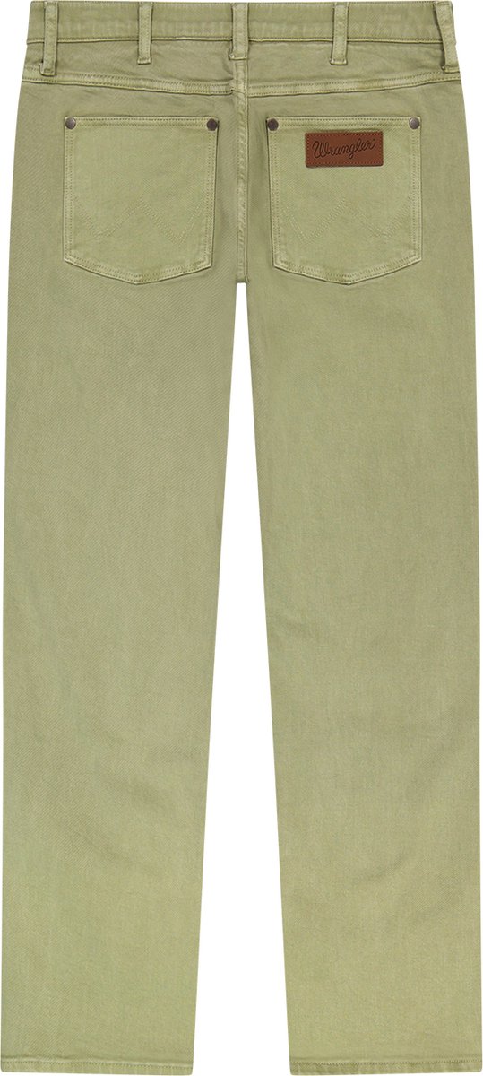 Wrangler Greensboro Heren Regular-fit Jeans Dark Tea Groen
