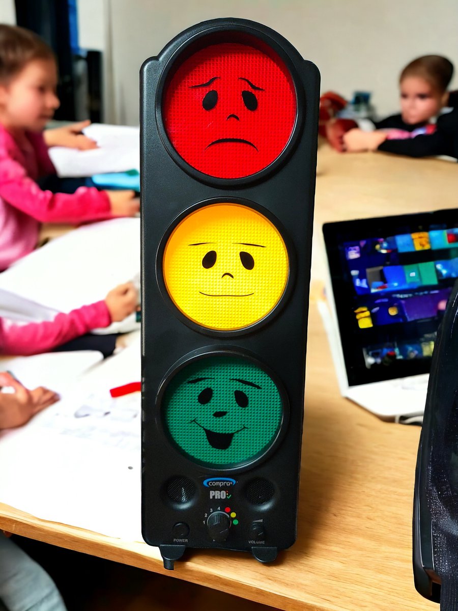 Eduplay Stoplicht Geluidsmeter - Voor klaslokalen, kantoren & therapie