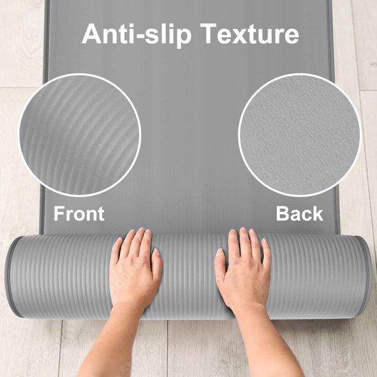 Tunturi Yoga Mat 8mm - Pilates Mat - Extra Thick