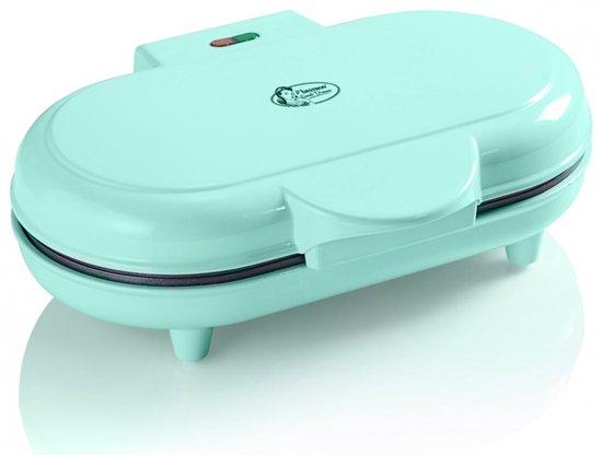 Bestron Wafelijzer - ADWM1000M - 1000W - 10 hartvormige wafels - Anti aanbaklaag - Mint - 5 jaar garantie van Bestron — afbeelding 5