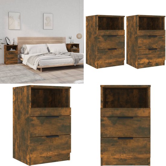 vidaXL Nachtkastje met 2 lades 38x34x80 cm wit vidaXL Nachtkastje met 2 lades 38x34x80 cm wit