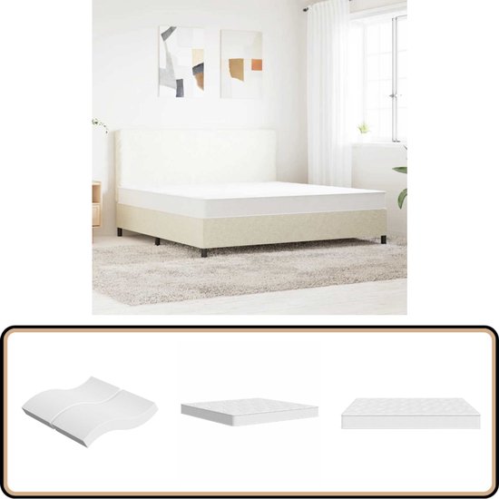 vidaXL Binnenveringmatras 180x200 cm - Middelhard Binnenveringmatras - Binnenveringmatrassen - Tweepersoonsmatras - Tweepersoons Matras