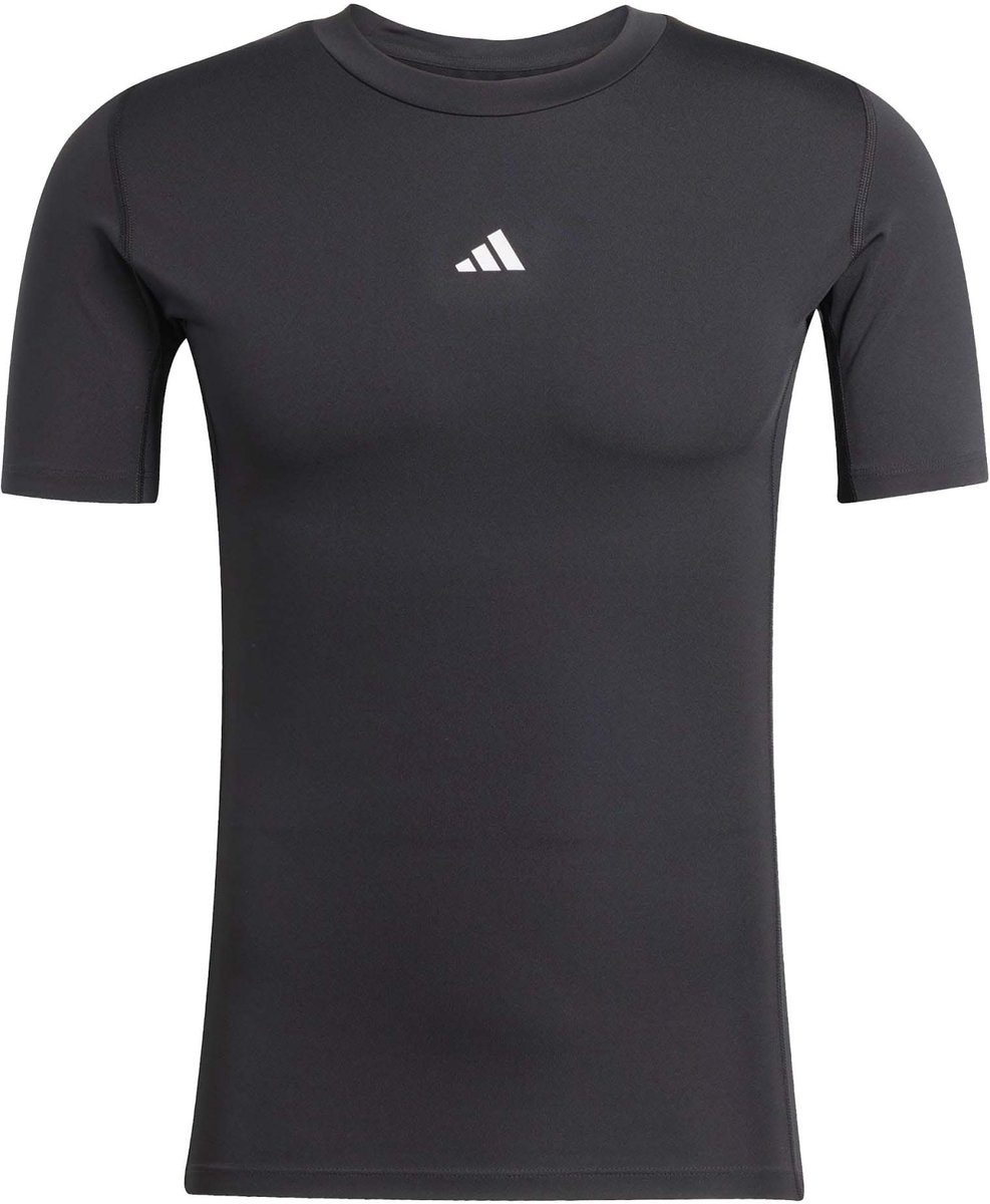 Adidas TechFit Compression Shirt Heren Zwart