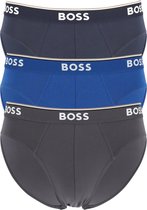 HUGO BOSS Power briefs (3-pack) - heren slips - blauw - navy - grijs