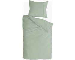 Walra Dekbedovertrek Remade Uni Essence - 140x220 - 100% katoen - Groen