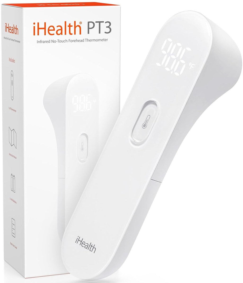Contactloze Digitale Infraroodthermometer voor Volwassenen en Kinderen - Nauwkeurige en Hygiënische Temperatuurmeting