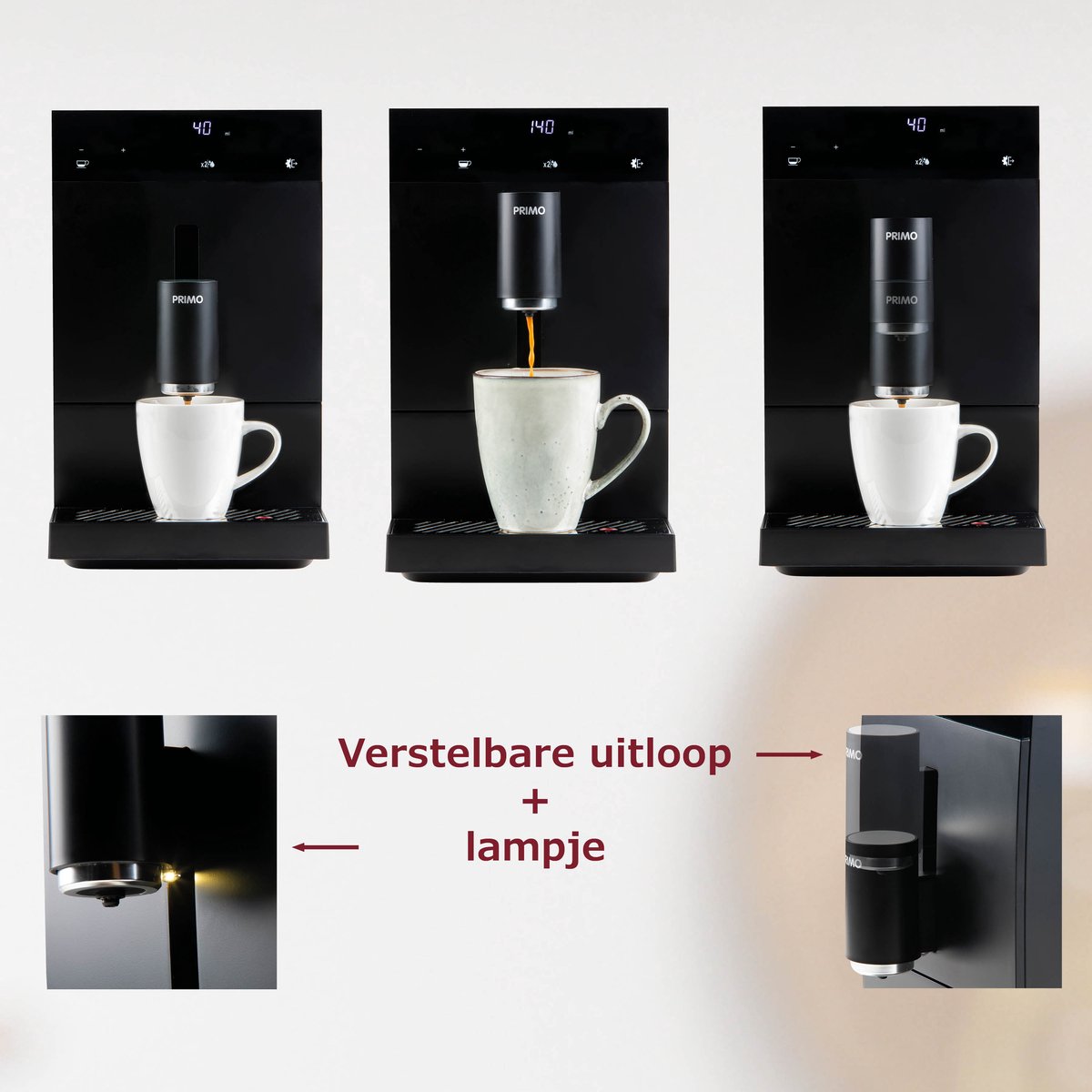 PRIMO PR600K Volautomatische Espressomachine - Zwart — afbeelding 4