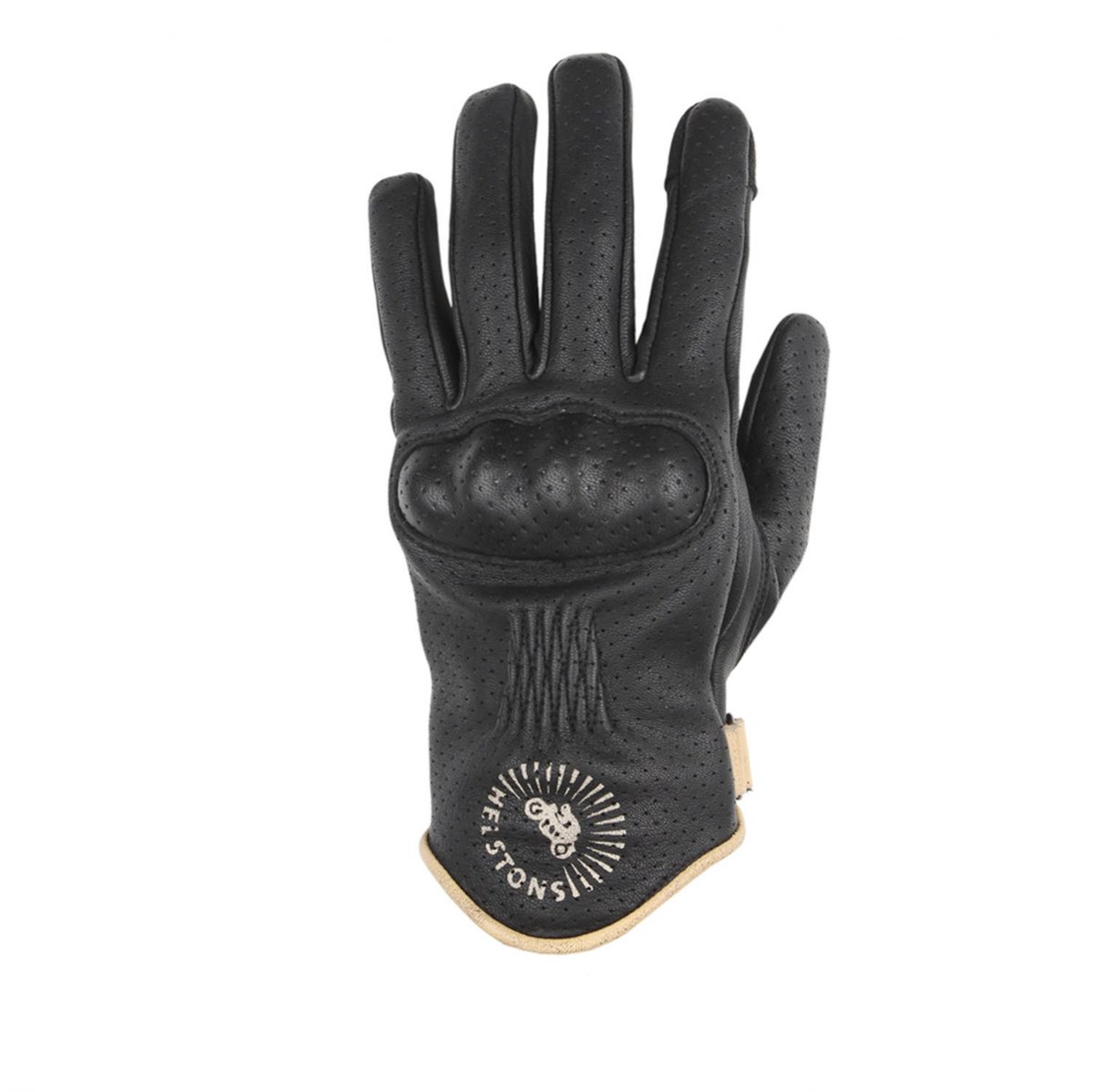 Helstons Sun Air Zwart Beige - Handschoen