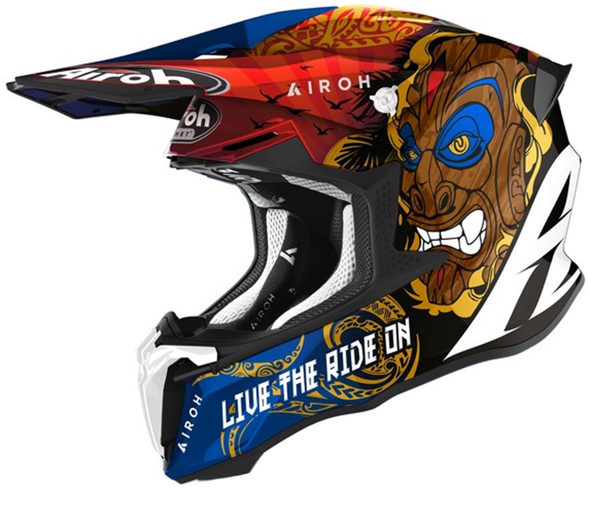 Airoh Twist 2.0 Tiki Gloss Offroad Helm - Helm