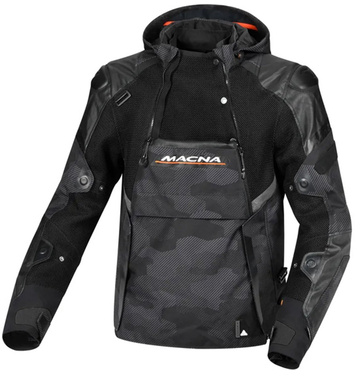 Macna Bradical Textile Summer Jas Zwart Oranje - Jas