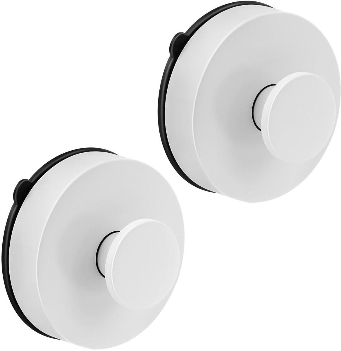 My Ninki ® Extra Sterke Witte Zuignaphaak Set van 2 voor Badkamer en Keuken