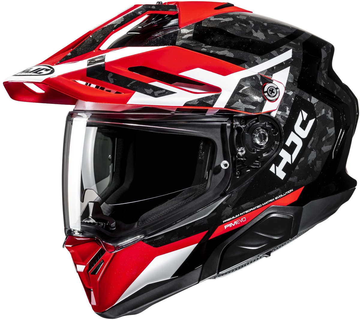 HJC RPHA 60 Dakar Zwart Wit Rood Adventure Motorhelm - Maat M - Helm