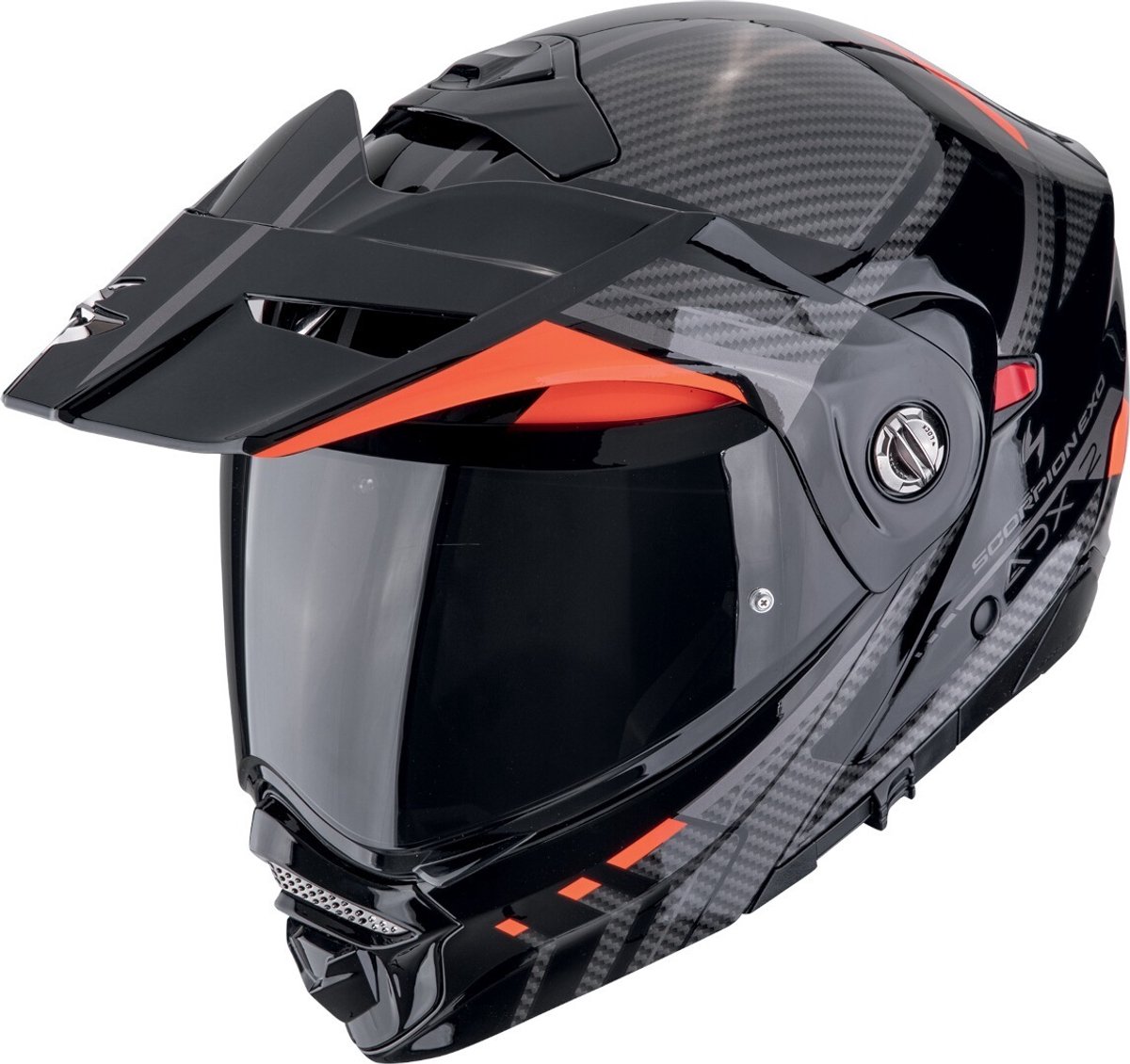 Scorpion ADX-2 Lewis Zwart Rood Systeemhelm - Maat XS - Helm