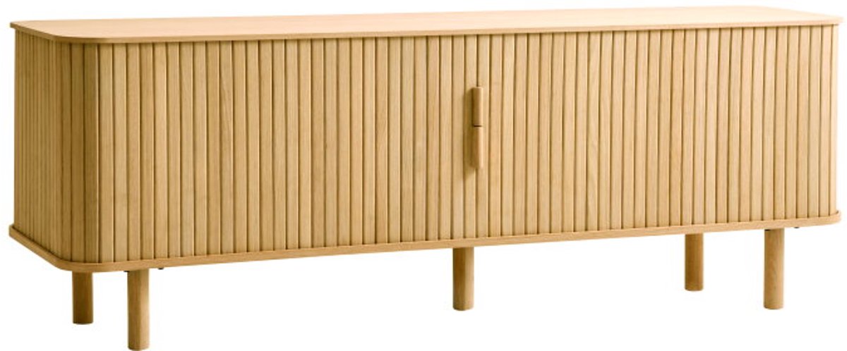 Meubelplaats Tv-meubel Cavo - eikenfineer naturel - 160x40x56 cm - 2 deuren