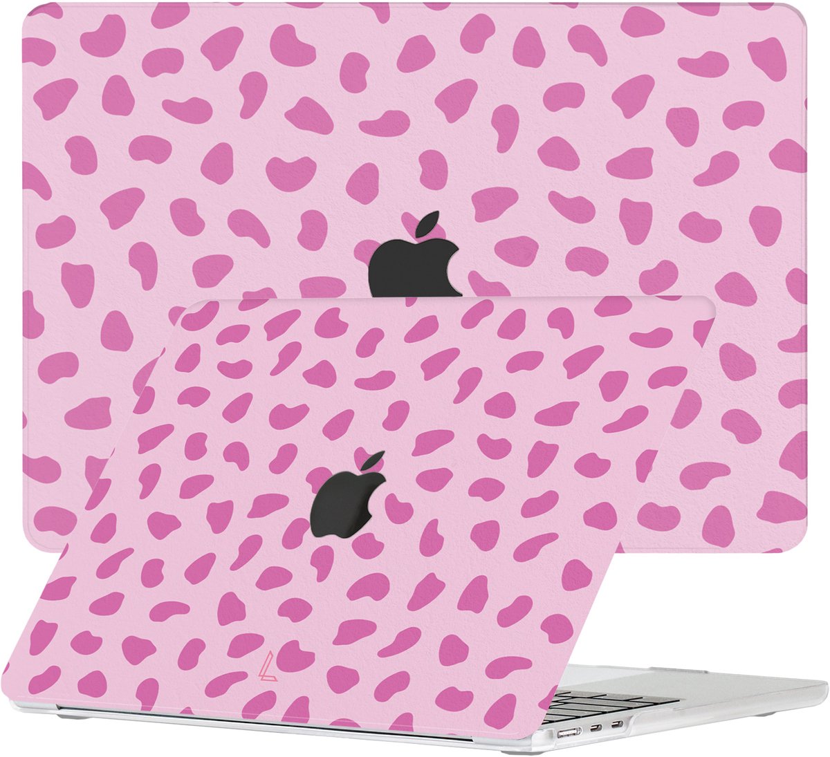 Lunso Geschikt voor MacBook Air 13 inch (2022-2026) cover hoes - case - Pebble Charm