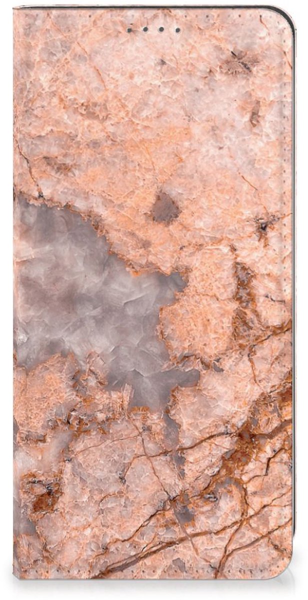 Standcase Hoesje voor Google Pixel 8A Standcase Marmer Oranje