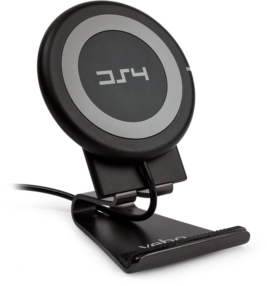 Veho DS-4 Draadloze Oplader - QI Snellader - Inclusief Kabel - Wireless Charger - Geschikt voor iPhone en Samsung - Met Magnetische Standaard