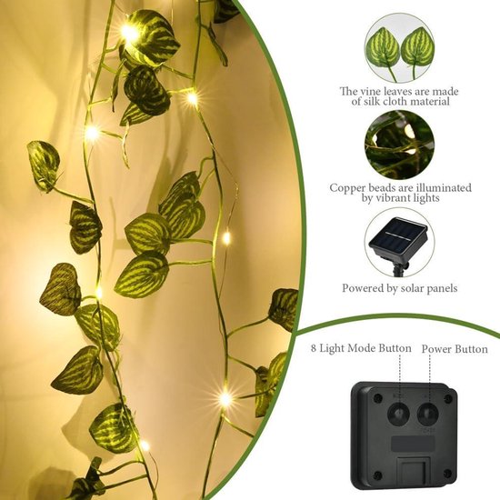8 Standen Bush Mesh Lights, Aansluitbare LED Kerstnet Waterdichte