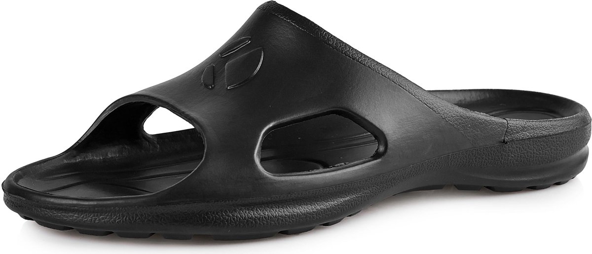 Ladeheid Heren Slippers - Zwmbad Slipper – Tuin Slippers – Zwart – 43 - LA-KL-039m