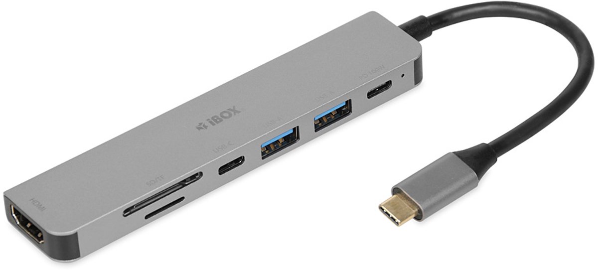 Hub USB iBOX IUH3SL4K USB 3.2