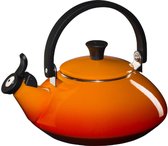 Bol.com Le Creuset Fluitketel Zen - Oranjerood - 1.5 liter - inductie geschikt - aanbieding