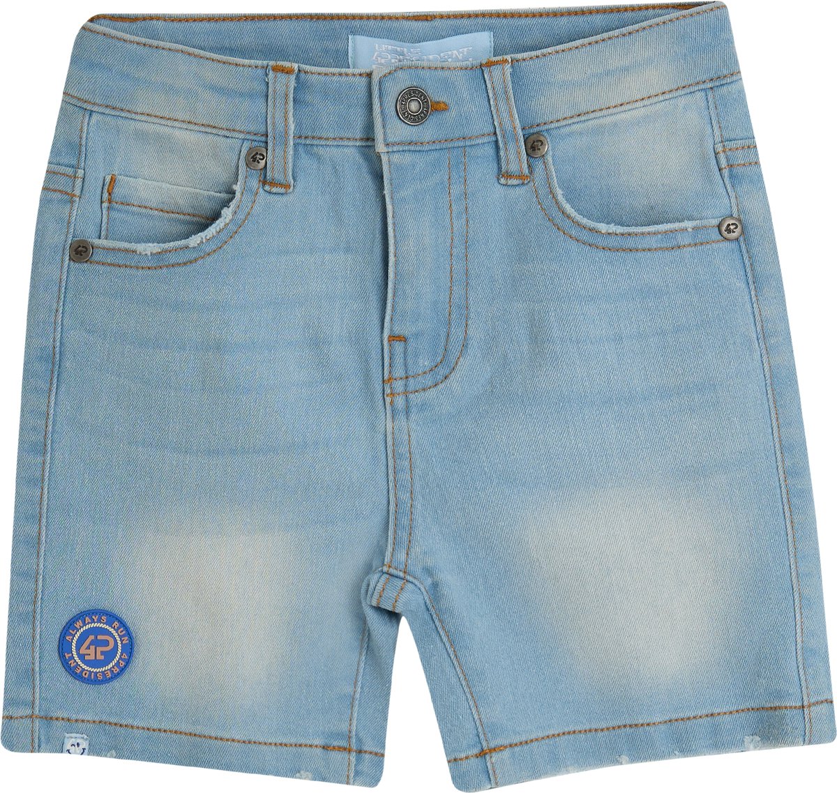 4PRESIDENT Korte Broek Jongens Short - Light Blue Denim - Maat 116