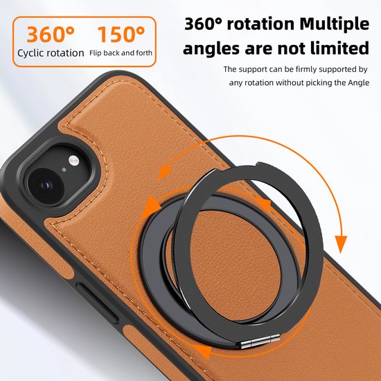 Étui en cuir Bouletta iPhone 6 - BookCase - Rustic Cognac