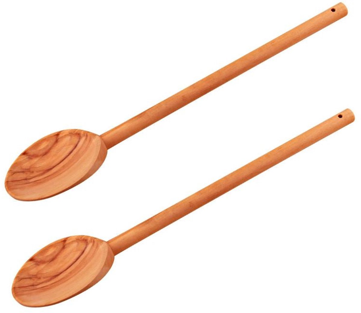 Set van 2 houten olijfbomen keuklepels 30 cm Fackelmann