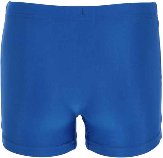 Blauwe zwemboxer met effen kleur.