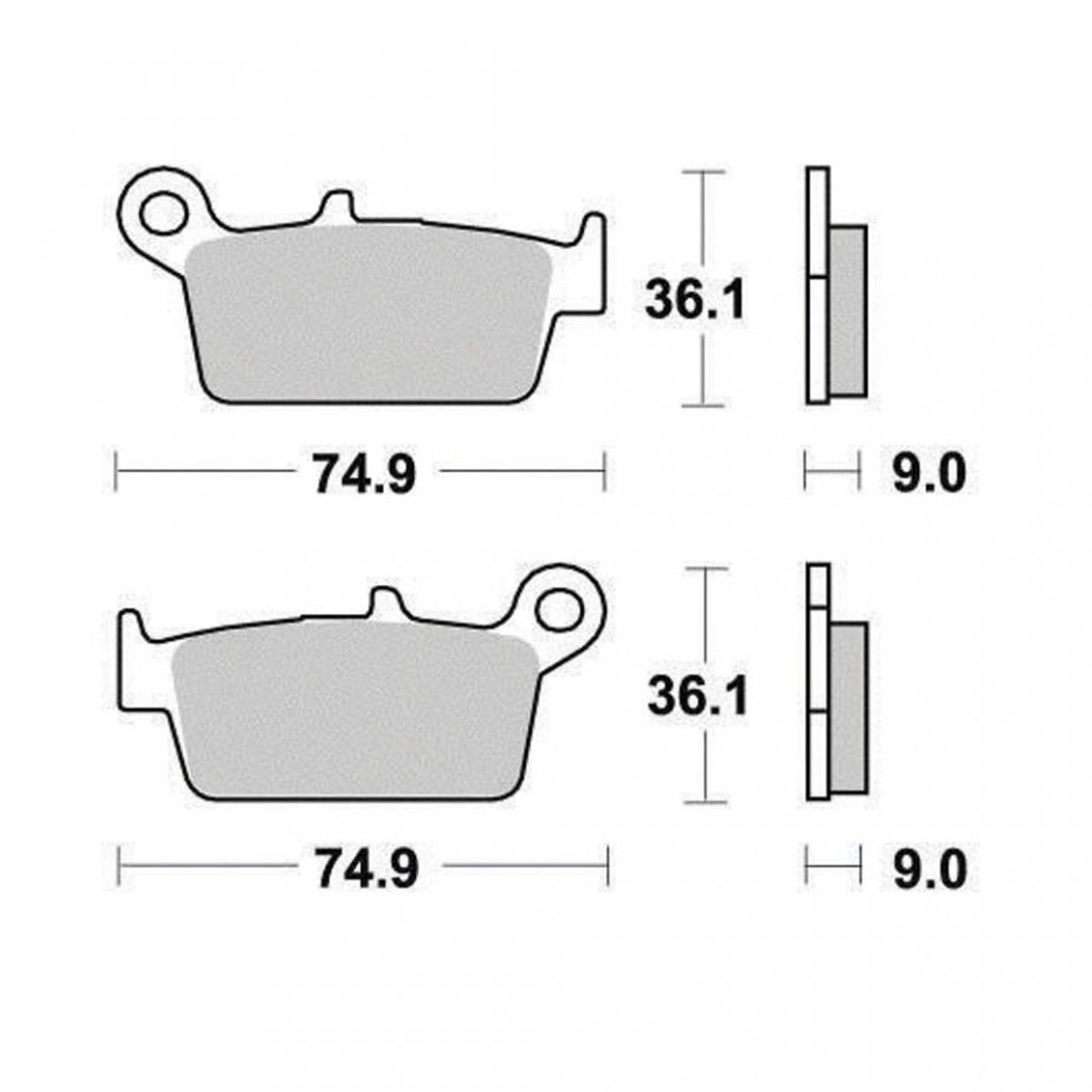 Plaquette de frein Vesrah pour Scooter Kymco 50 K12 Sport 1996 à 2000 AV Neuf