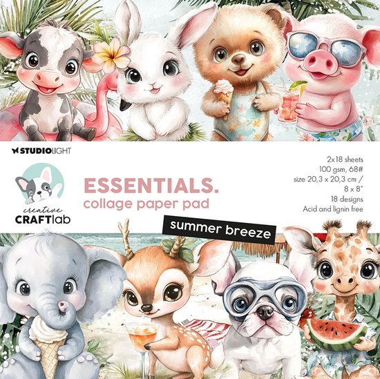 Collage paperpad Summer breeze – Essentials nr. 360