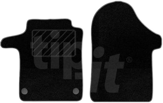 OMAC Rubberen automatten compatibel met Mercedes Vito 2014-2026 automatten rubber zwart 2-delig